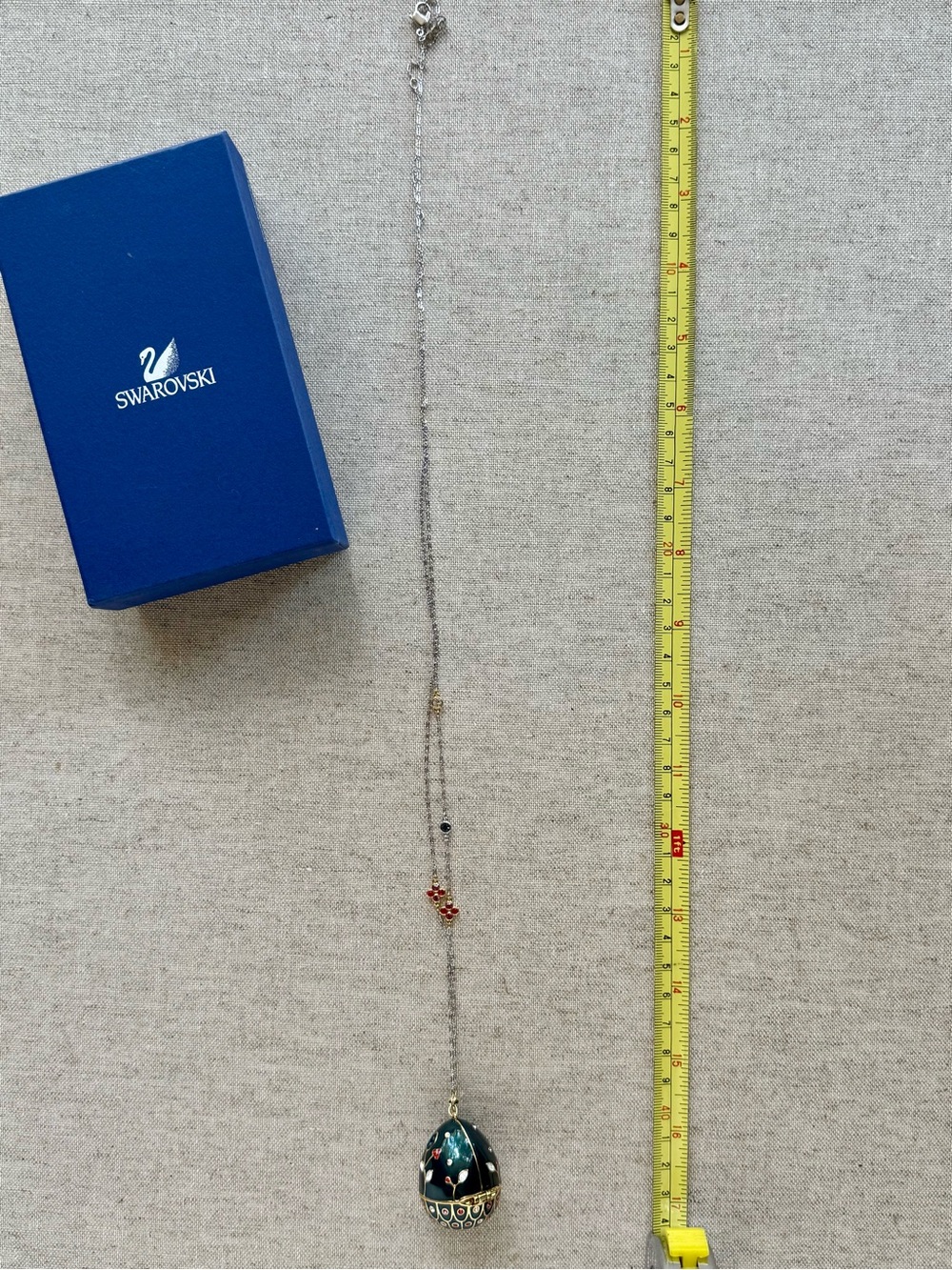 Swarovski Wings of Fantasy Precious Egg Pendant Necklace w/ Box NWT - Picture 6 of 9